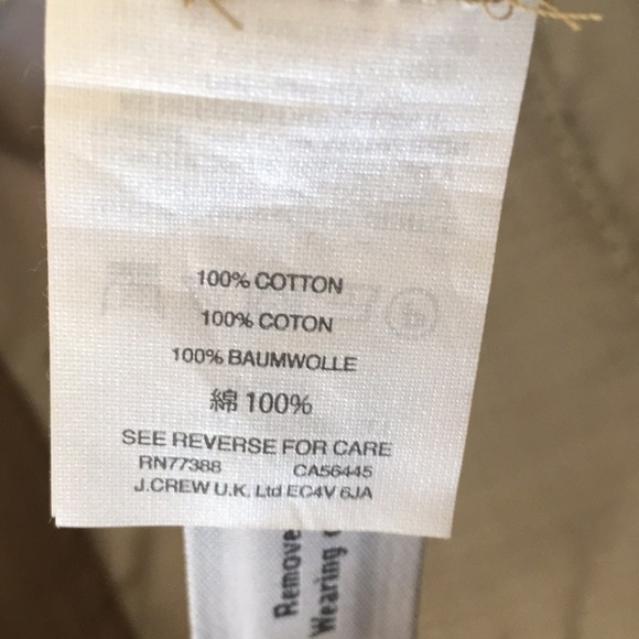 NWT J Crew Boyfriend chino shorts -embroidered 🌴 - Picture 7 of 7